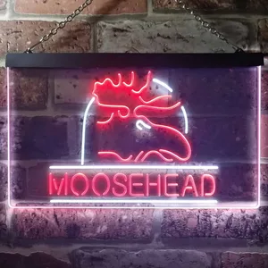Moosehead Lager Moose Head Neon-Like LED Sign