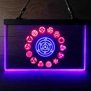 Naruto Akatsuki Sasuke Kakashi Sharingan Neon-Like LED Sign