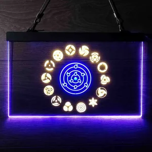 Naruto Akatsuki Sasuke Kakashi Sharingan Neon-Like LED Sign