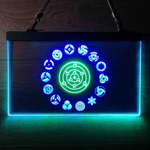 Naruto Akatsuki Sasuke Kakashi Sharingan Neon-Like LED Sign