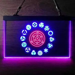 Naruto Akatsuki Sasuke Kakashi Sharingan Neon-Like LED Sign