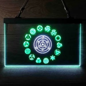 Naruto Akatsuki Sasuke Kakashi Sharingan Neon-Like LED Sign