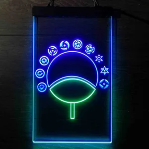 Naruto Sharingan Circular Fan Neon-Like LED Sign