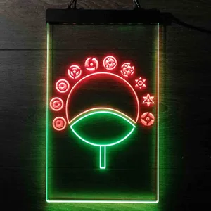Naruto Sharingan Circular Fan Neon-Like LED Sign