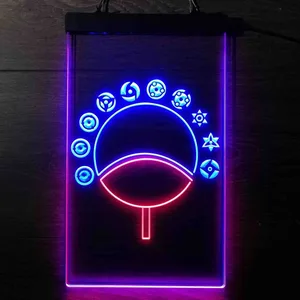 Naruto Sharingan Circular Fan Neon-Like LED Sign