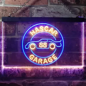 Nascar 88 Garage Dale Jr Neon-Like LED Sign