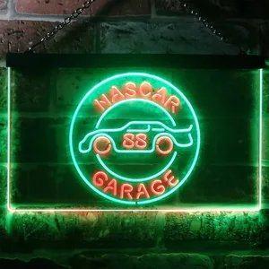 Nascar 88 Garage Dale Jr Neon-Like LED Sign