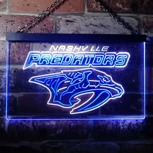 Nashville Predators Logo Neon-Like LED Sign