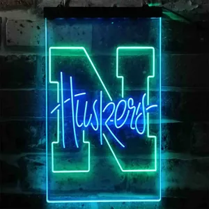 Nebraska Cornhuskers Logo Neon-Like LED Sign