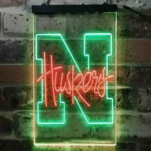 Nebraska Cornhuskers Logo Neon-Like LED Sign