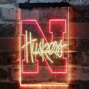 Nebraska Cornhuskers Logo Neon-Like LED Sign