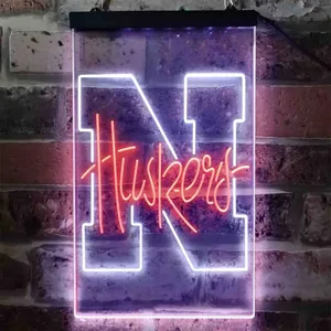 Nebraska Cornhuskers Logo Neon-Like LED Sign