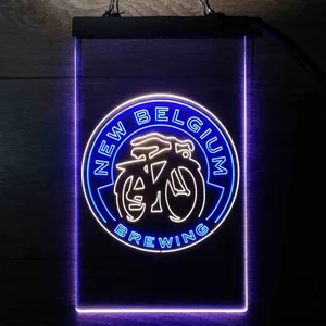 New Belgium Brewing Fat Tire Logo Neon-Like LED Sign