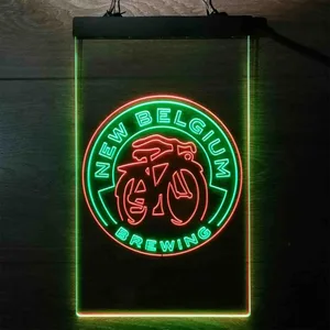 New Belgium Brewing Fat Tire Logo Neon-Like LED Sign