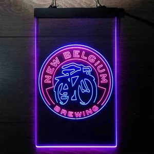 New Belgium Brewing Fat Tire Logo Neon-Like LED Sign