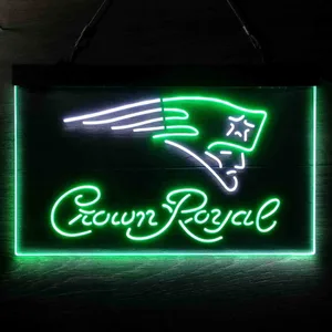 New England Patriots Crown Royal Neon-Like LED Sign