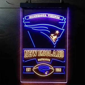New England Patriots EST 1960 Neon-Like LED Sign