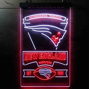 New England Patriots EST 1960 Neon-Like LED Sign