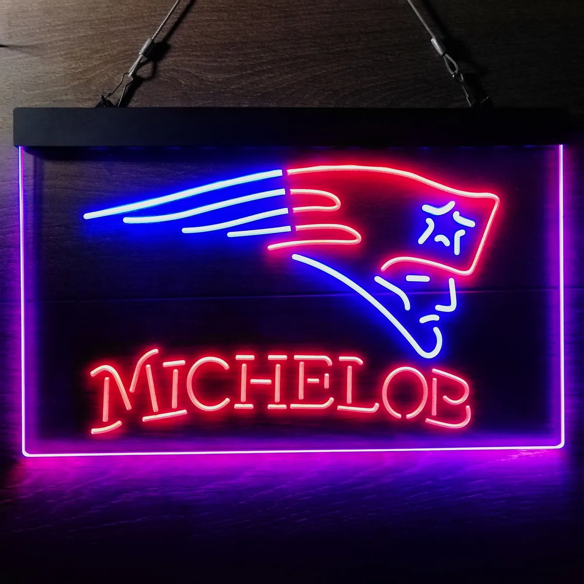 New England Patriots Michelob Neon-Like LED Sign