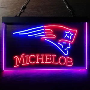 New England Patriots Michelob Neon-Like LED Sign