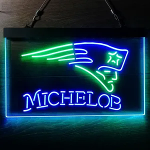 New England Patriots Michelob Neon-Like LED Sign