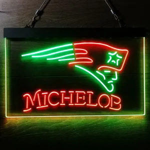 New England Patriots Michelob Neon-Like LED Sign