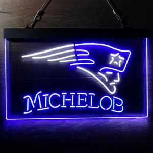 New England Patriots Michelob Neon-Like LED Sign