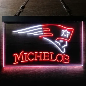 New England Patriots Michelob Neon-Like LED Sign