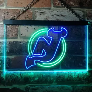 New Jersey Devils Logo 1 Neon-Like LED Sign - Legacy Edition