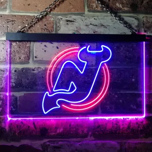 New Jersey Devils Logo 1 Neon-Like LED Sign - Legacy Edition