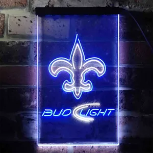 New Orleans Saints Bud Light Neon-Like LED Sign