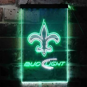 New Orleans Saints Bud Light Neon-Like LED Sign