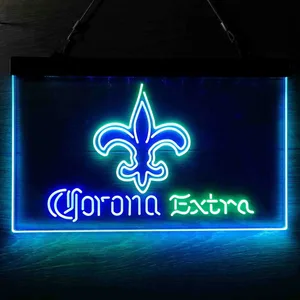 New Orleans Saints Corona Extra Neon-Like LED Sign