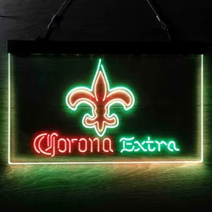 New Orleans Saints Corona Extra Neon-Like LED Sign