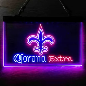 New Orleans Saints Corona Extra Neon-Like LED Sign