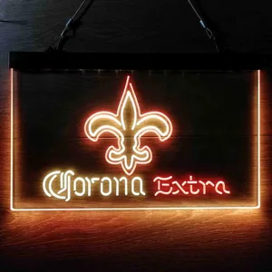 New Orleans Saints Corona Extra Neon-Like LED Sign
