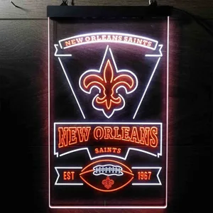 New Orleans Saints EST 1967 Neon-Like LED Sign