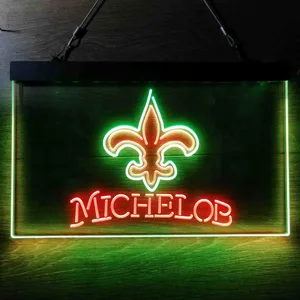New Orleans Saints Michelob Neon-Like LED Sign