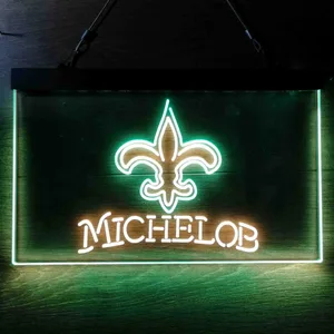New Orleans Saints Michelob Neon-Like LED Sign