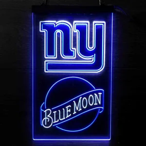 New York Giants Blue Moon Neon-Like LED Sign