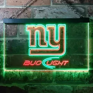 New York Giants Bud Light Neon-Like LED Sign