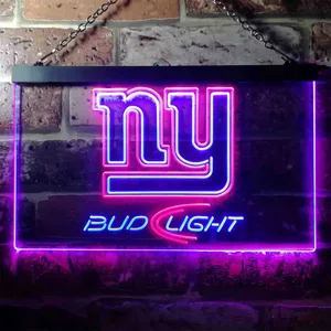 New York Giants Bud Light Neon-Like LED Sign