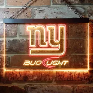 New York Giants Bud Light Neon-Like LED Sign