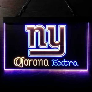 New York Giants Corona Extra Neon-Like LED Sign