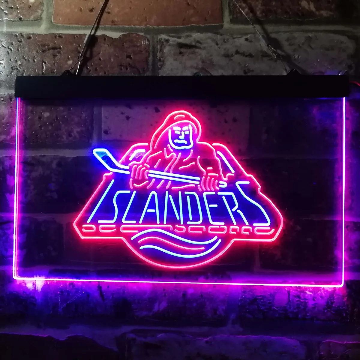 New York Islanders Fisherman Logo Neon-Like LED Sign