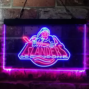 New York Islanders Fisherman Logo Neon-Like LED Sign