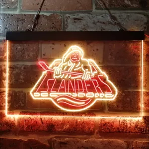 New York Islanders Fisherman Logo Neon-Like LED Sign