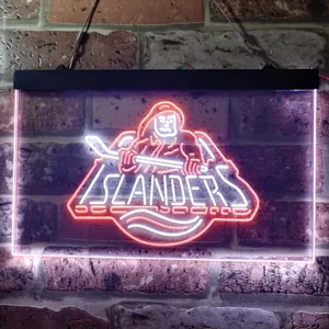 New York Islanders Fisherman Logo Neon-Like LED Sign