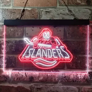 New York Islanders Fisherman Logo Neon-Like LED Sign