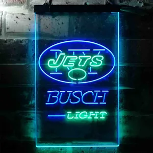 New York Jets Busch Light Neon-Like LED Sign